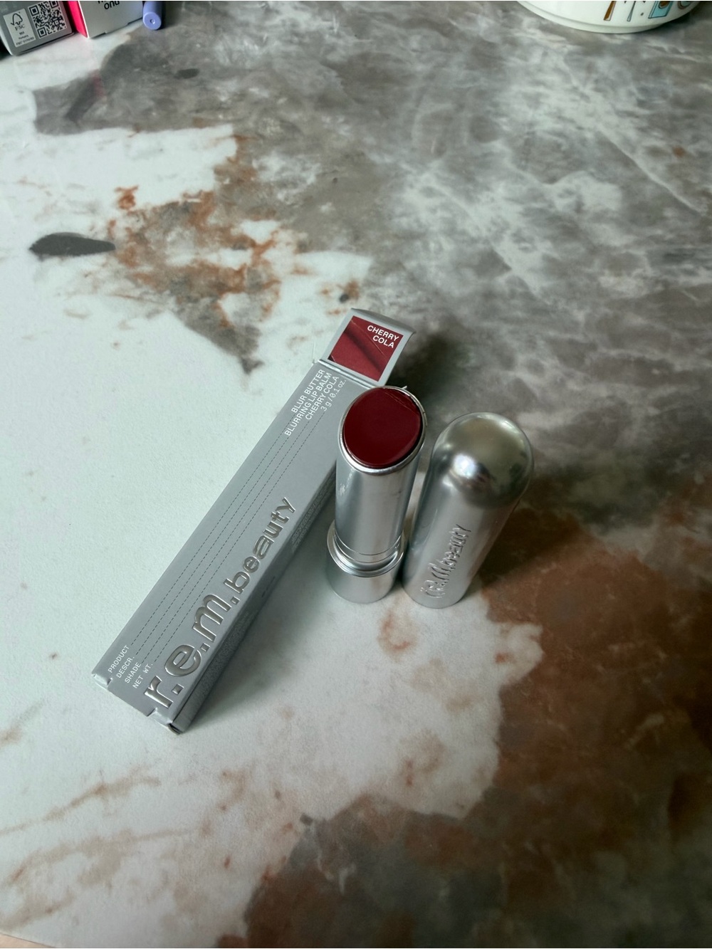 R.E.M. Beauty Cherry Cola Cream Lipstick - Rich Red